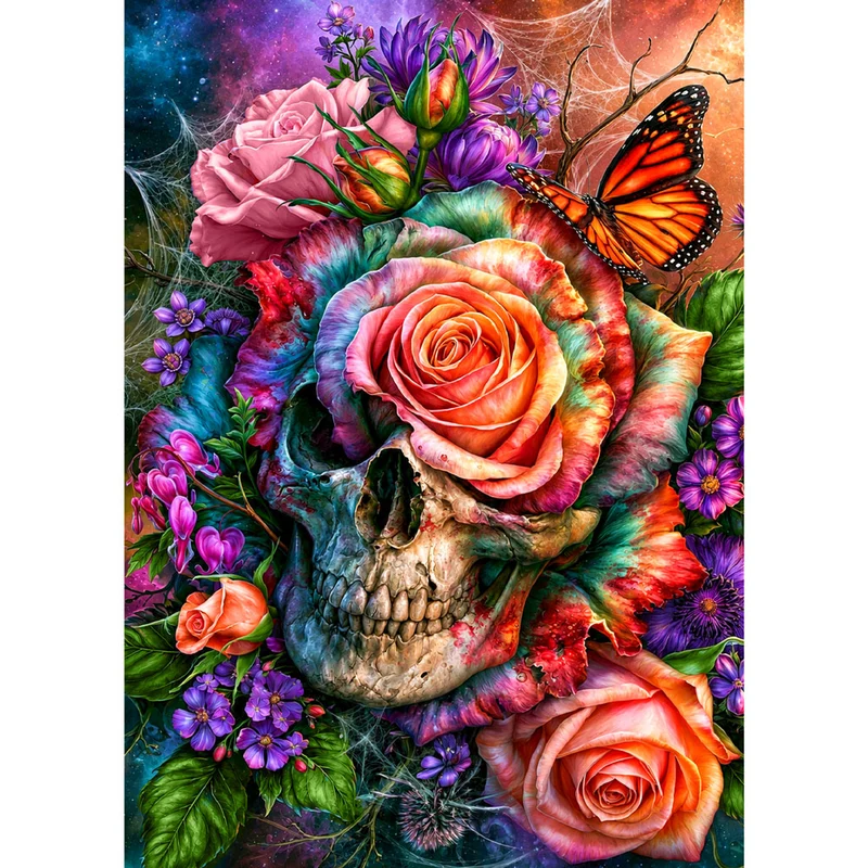 5D Diamond Painting – Vergängliche Blütenseele