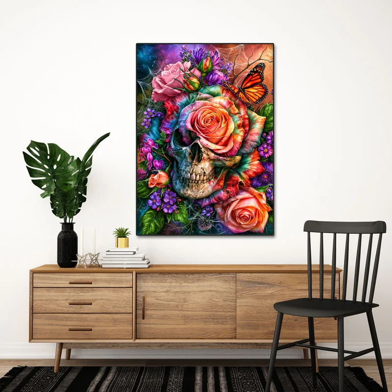 5D Diamond Painting – Vergängliche Blütenseele