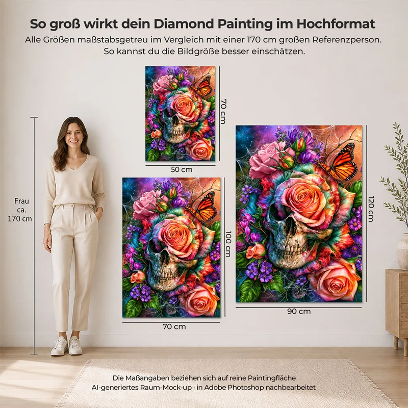 5D Diamond Painting – Vergängliche Blütenseele