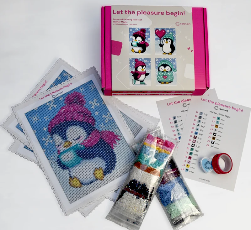 Diamond Painting - Carat Art Design - Midi Set Winter Magic