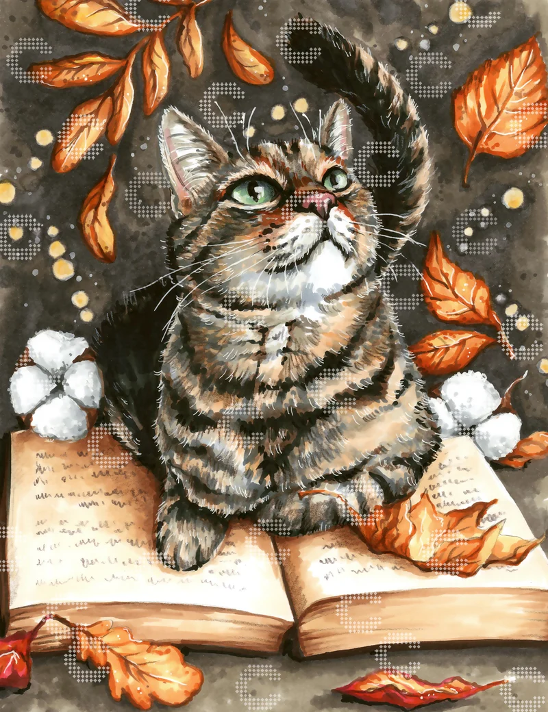 Diamond Painting - anyta.kulyk - Autumn Cat