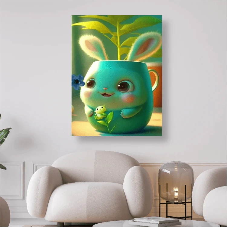 Tabsi der Tassenhase - 5D DIY Diamond Painting
