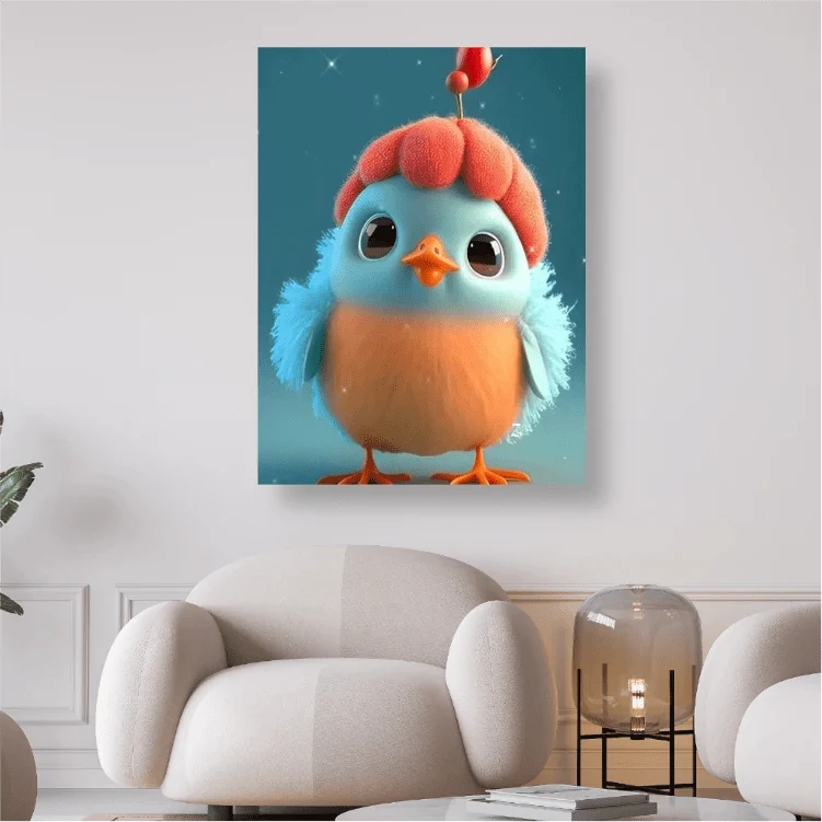 Kaburi das blaue Küken - 5D DIY Diamond Painting