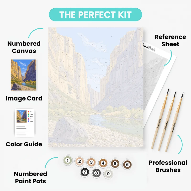 Santa Elena Canyon - Paint by Numbers Kit