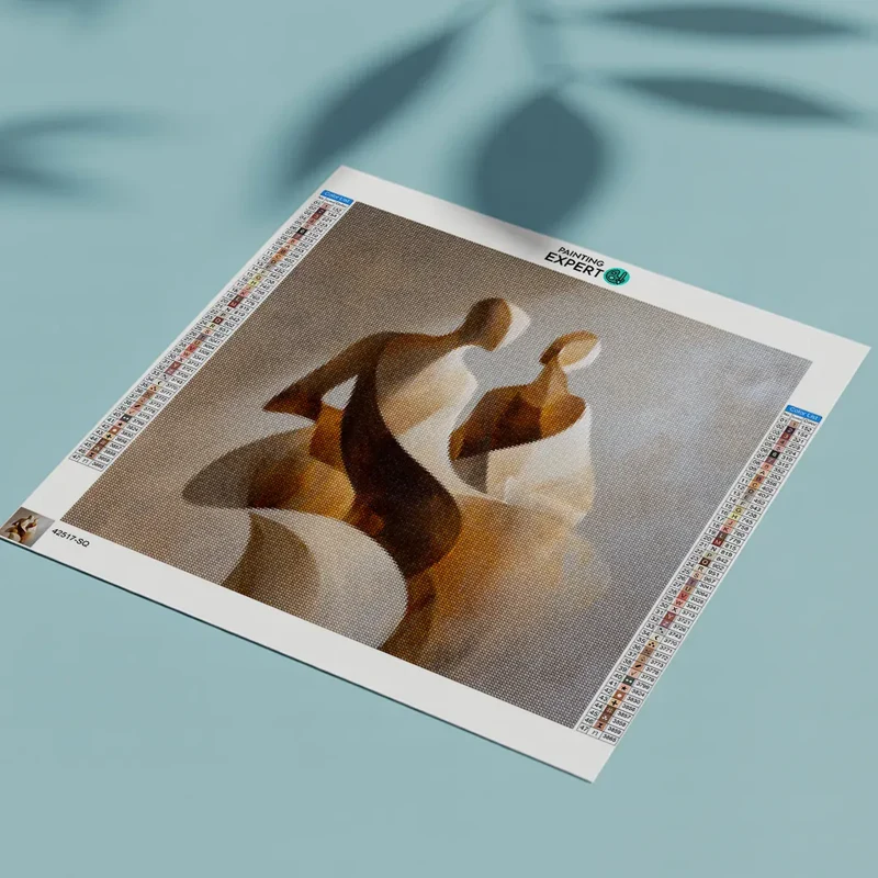 Diamond Painting Fließendes Paar Abstrakte Figur