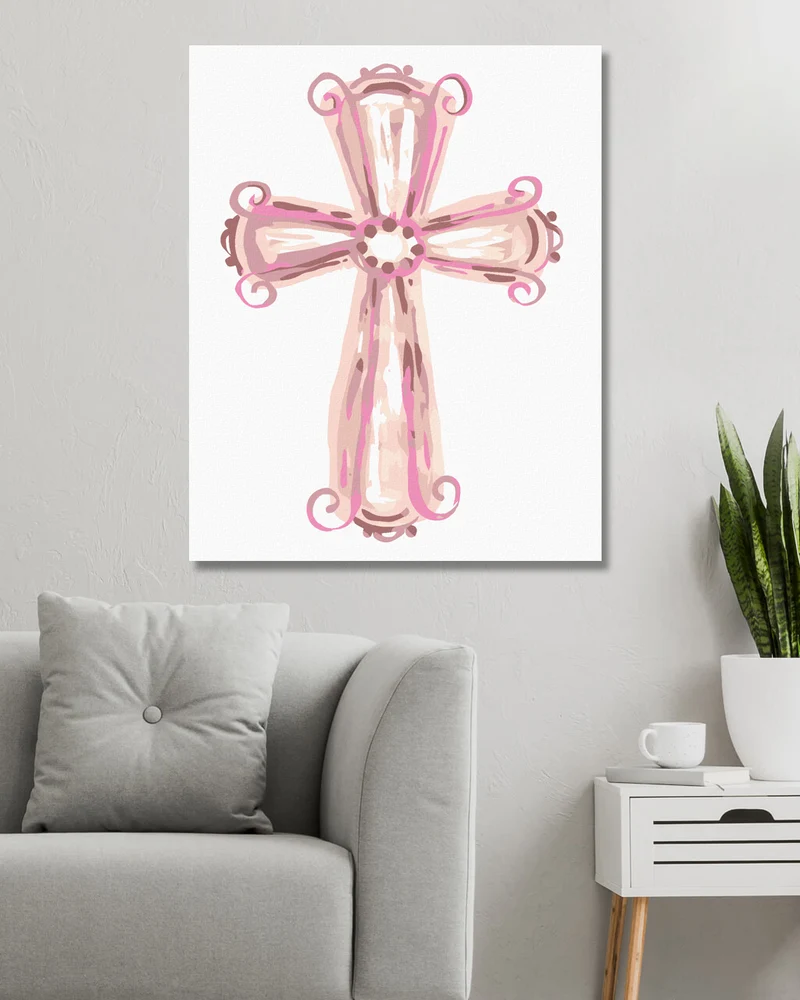 Diamond painting - ROSA KREUZ (HALEY BUSH)