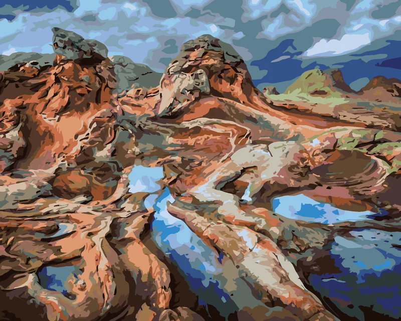 Diamond painting - FELSEN (DENNIS FRATES)