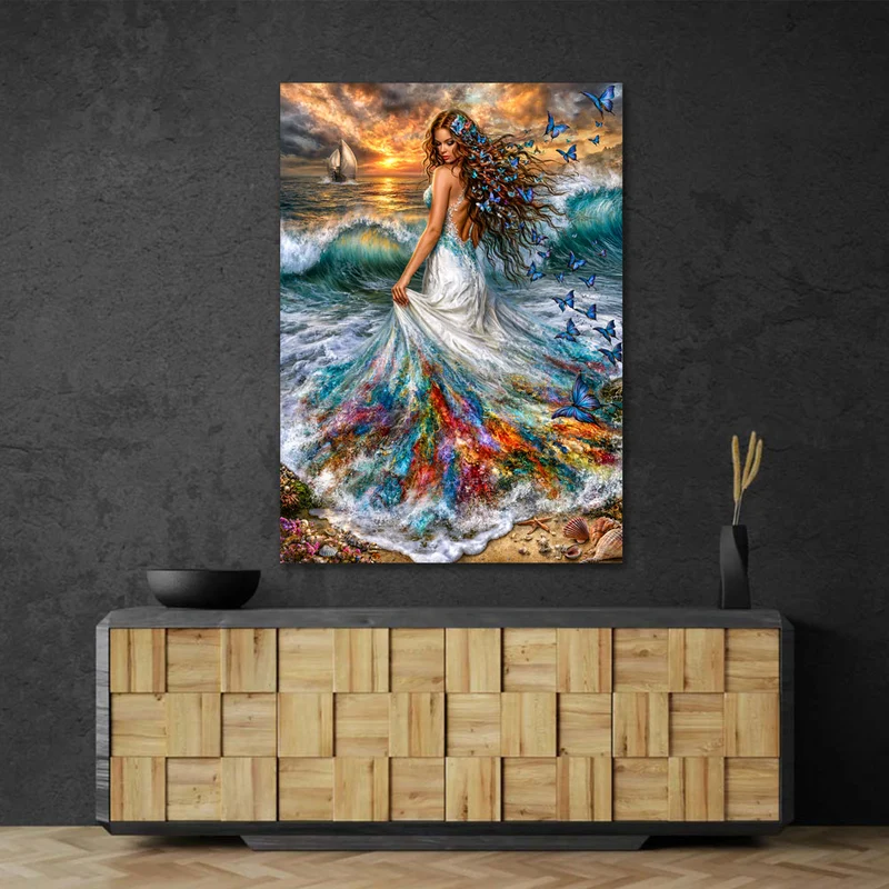 5D Diamond Painting – Meereszauber im Schmetterlingswind