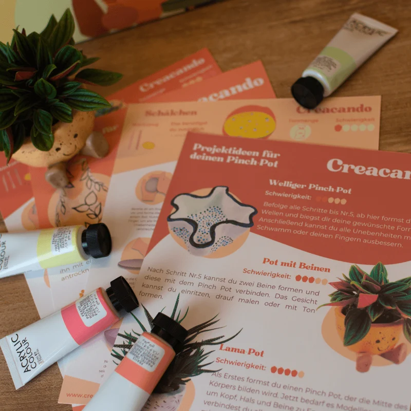 Premium DIY Töpfer Set - Kreativität ohne Brennofen