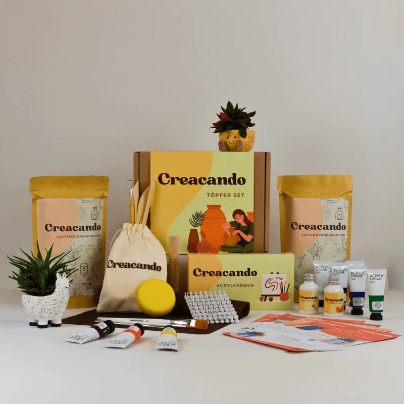 Premium DIY Töpfer Set - Kreativität ohne Brennofen