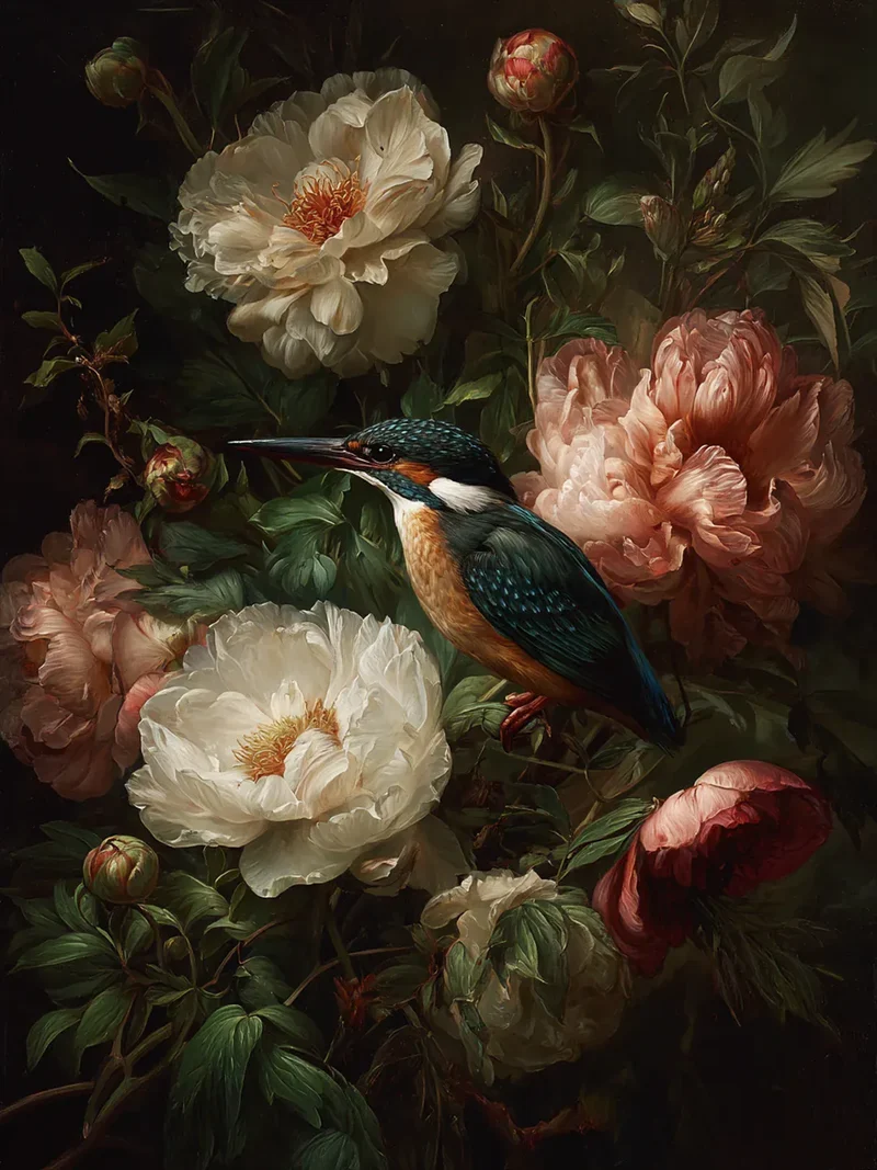 Diamond Painting Vögel in voller Blüte – Ein harmonisches Zusammenspiel von Natur und Farben