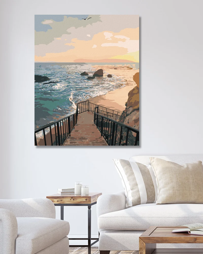 Diamond painting - SCHRITTE ZUM STRAND