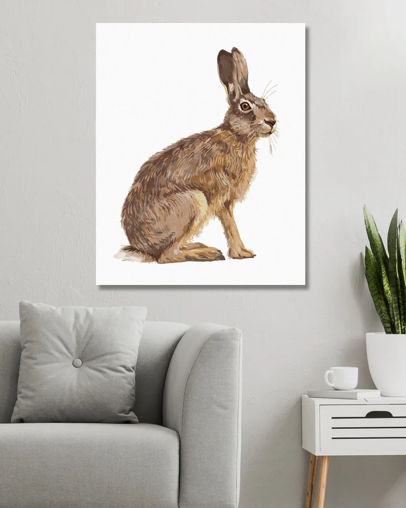 Diamond painting - SITZENDER HASE
