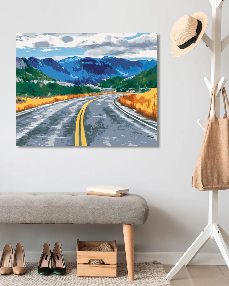 Diamond painting - STRASSE UND BERGE