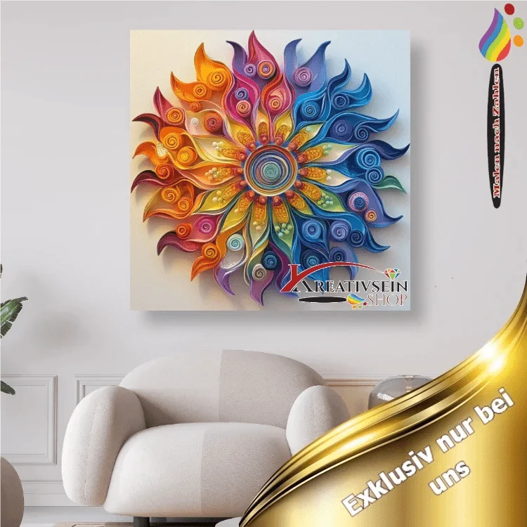 Mandala 9 - Malen nach Zahlen