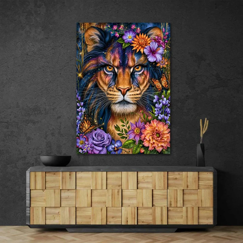 5D Diamond Painting – Blütenkönig der Fantasie