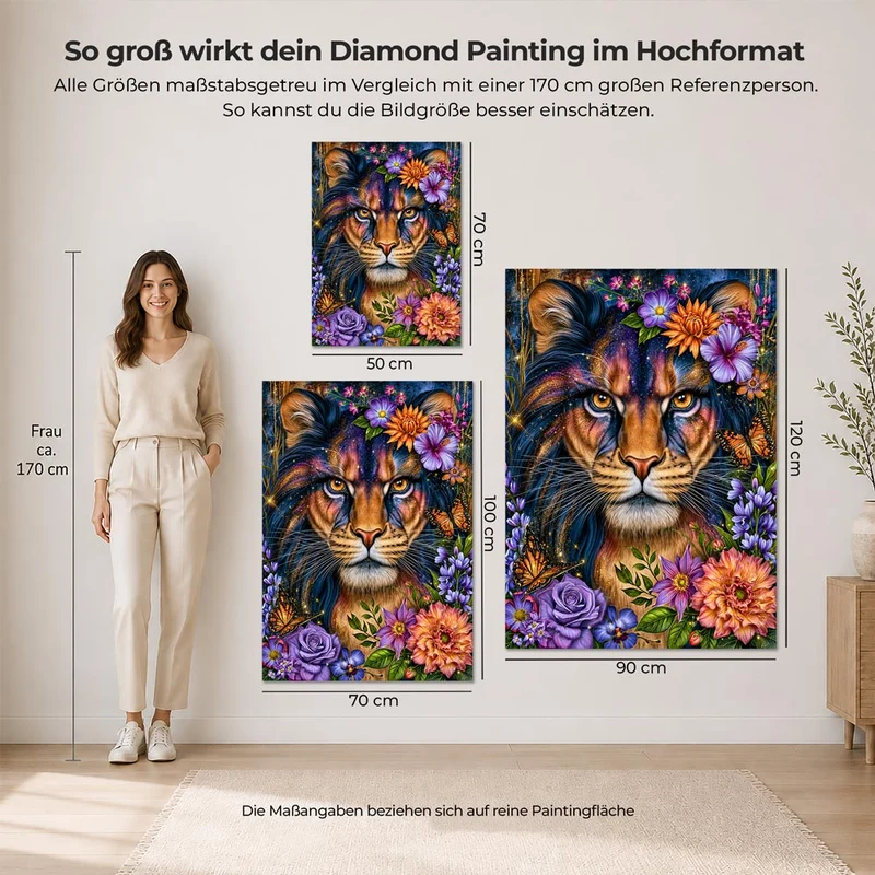 5D Diamond Painting – Blütenkönig der Fantasie