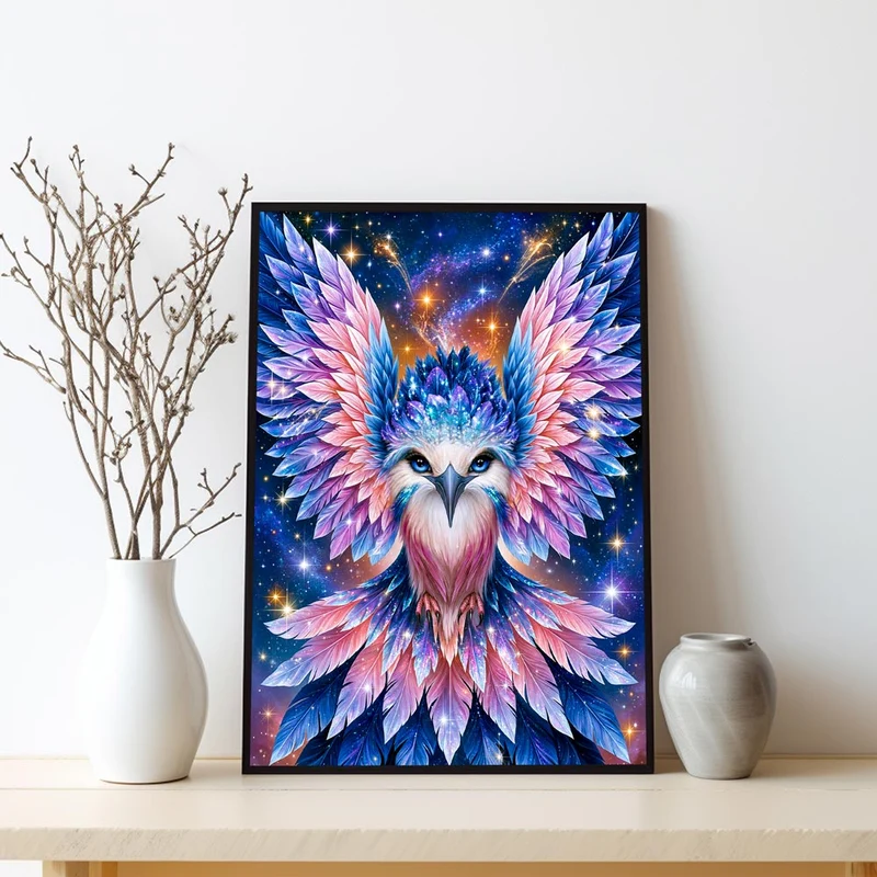 5D Diamond Painting – Himmlischer Federphönix