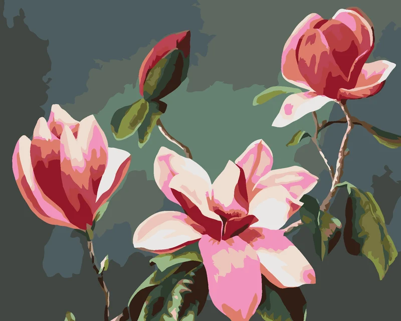 Diamond painting - ROSA MAGNOLIE (MYROSLAVA VOLOSCHUK)