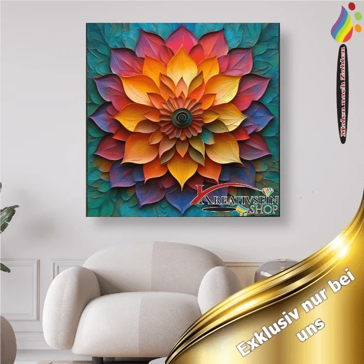 Mandala 3 - Malen nach Zahlen