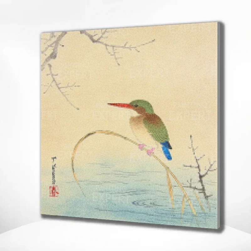 Diamond Painting Eisvogel am Ufer Japan