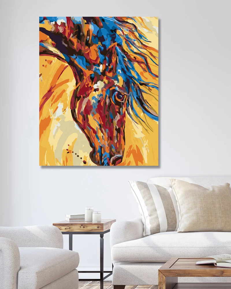 Diamond painting - BELEUCHTET MIT EINER MÄHNE