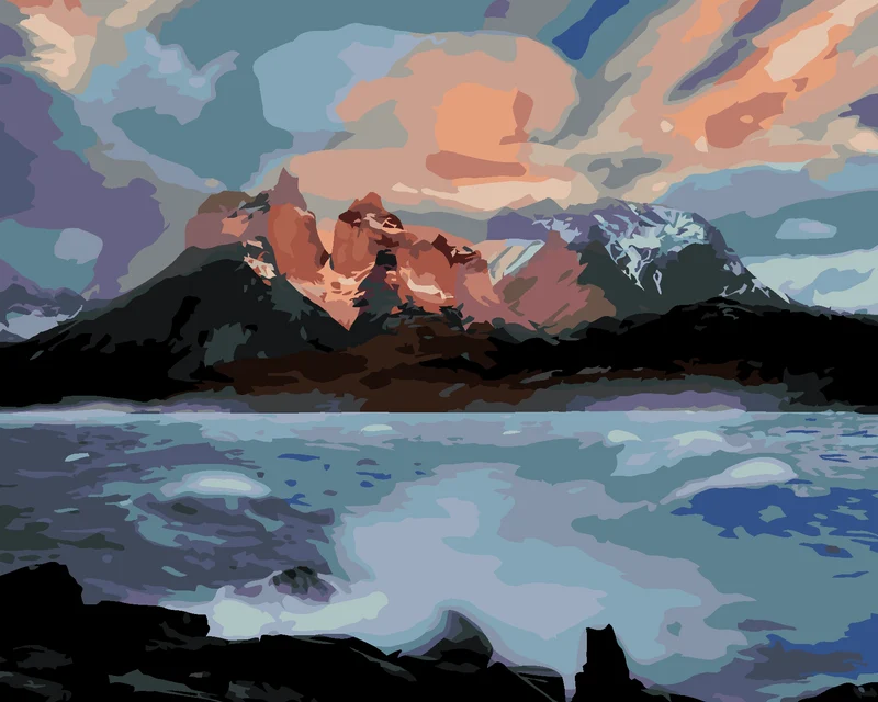Diamond painting - STÜRMISCHER FLUSS (DENNIS FRATES)