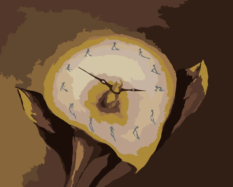 Diamond painting - GESCHMOLZENE UHR