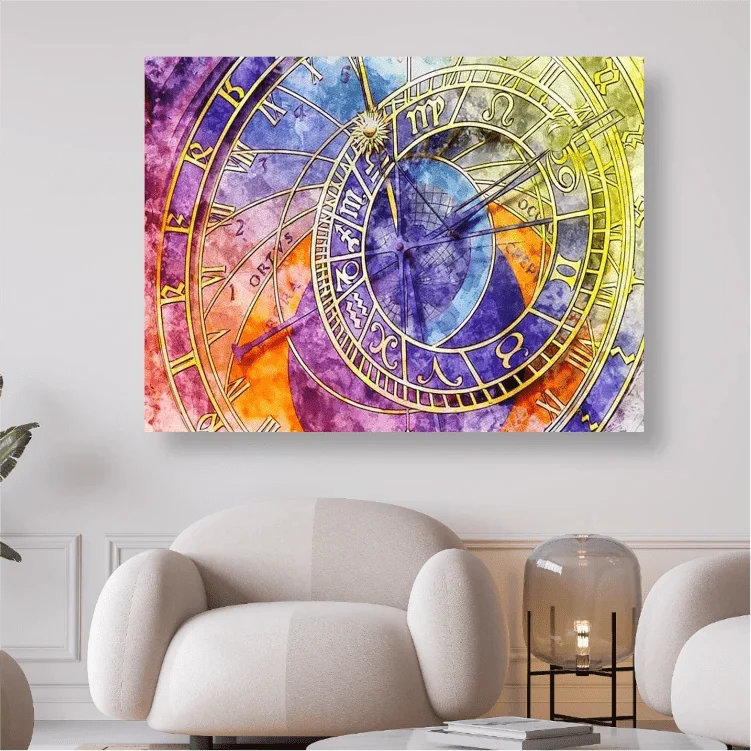 Astronomische Uhr - 5D DIY Diamond Painting