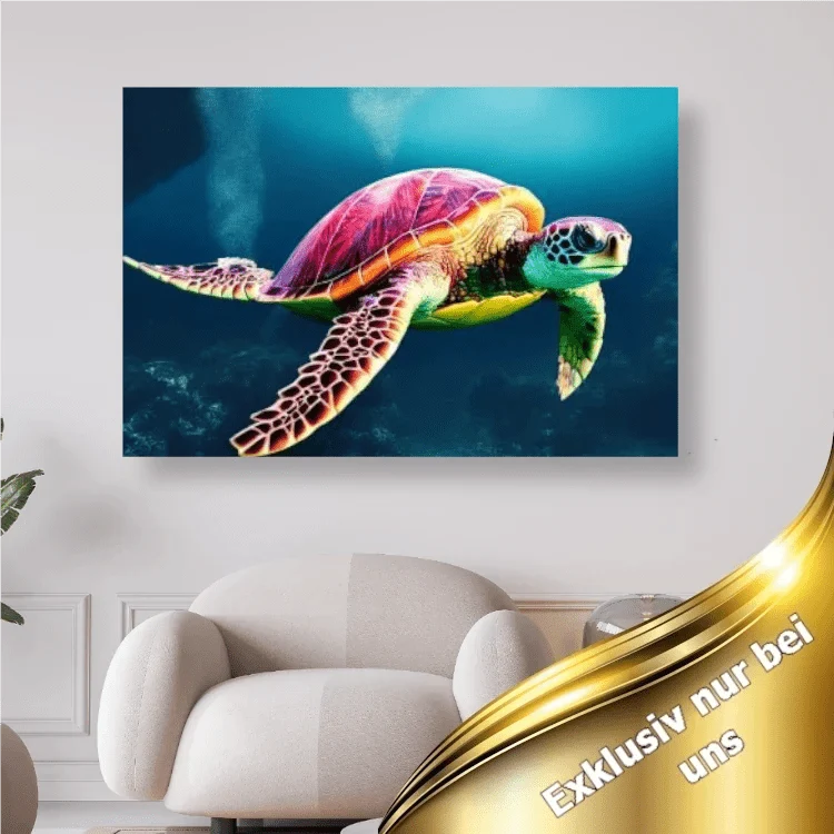 Schildkröte im Meer - 5D DIY Diamond Painting