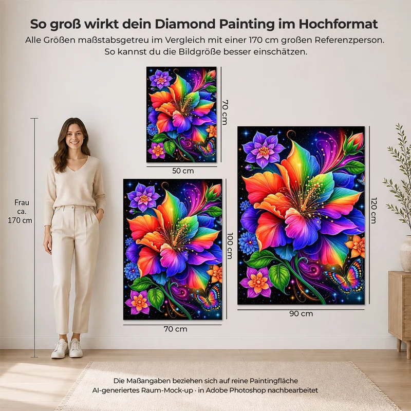 5D Diamond Painting – Elara Feuerwerk der Blüten