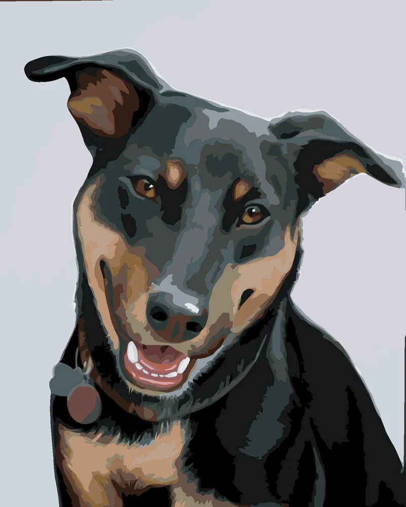 Diamond painting - ROTTWEILER 2 (MYROSLAVA VOLOSCHUK)