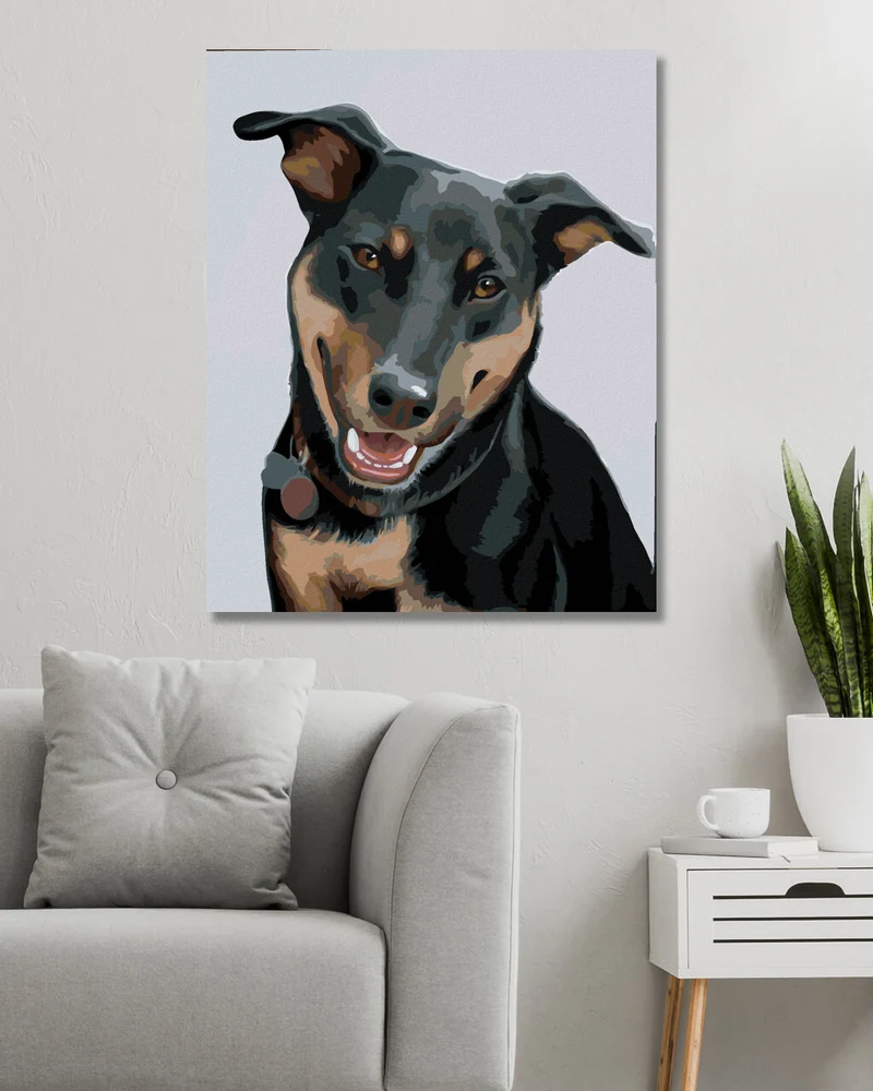Diamond painting - ROTTWEILER 2 (MYROSLAVA VOLOSCHUK)