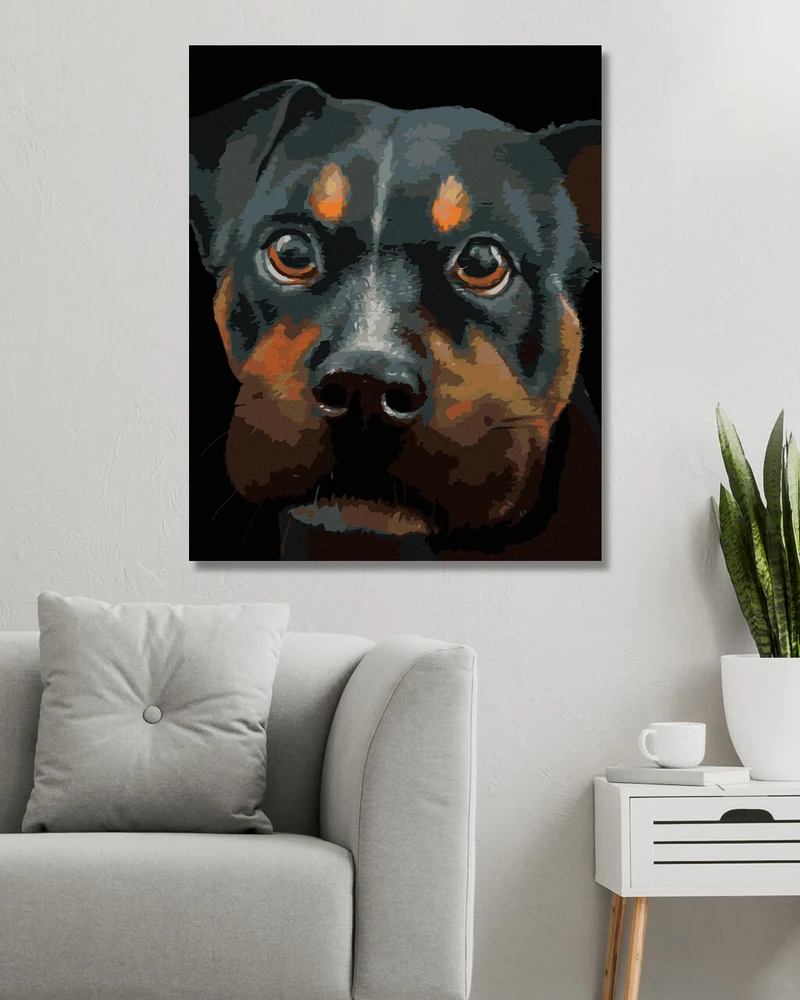 Diamond painting - ROTTWEILER (MYROSLAVA VOLOSCHUK)