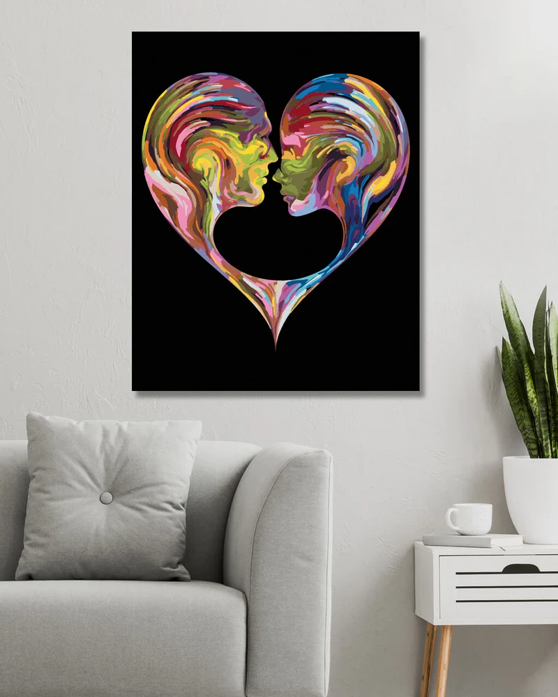 Diamond painting - ROMANTISCHES HERZ
