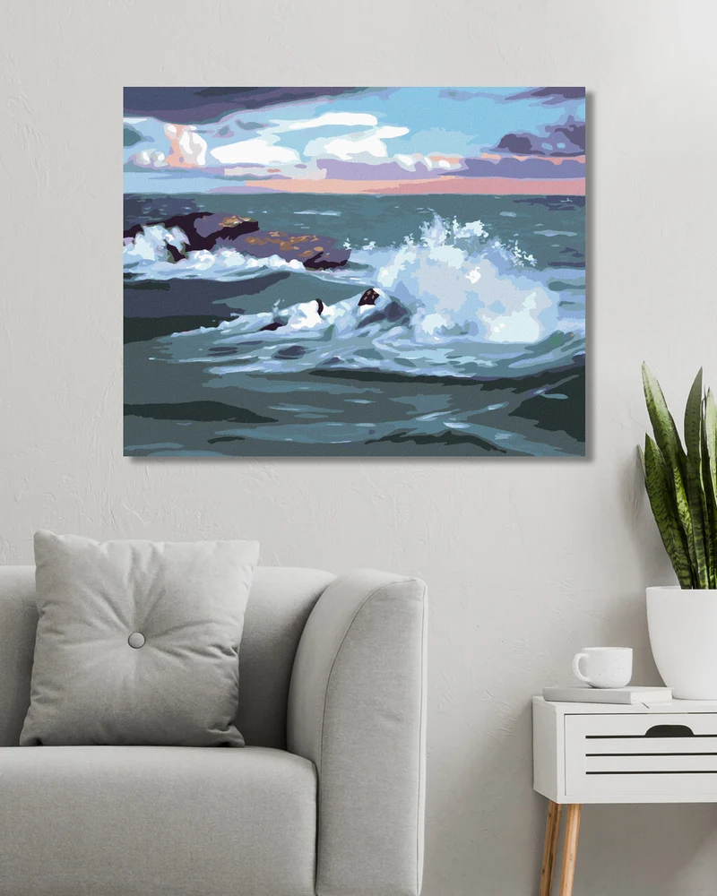 Diamond painting - STÜRMISCHER SEE (D. RUSTY RUST)