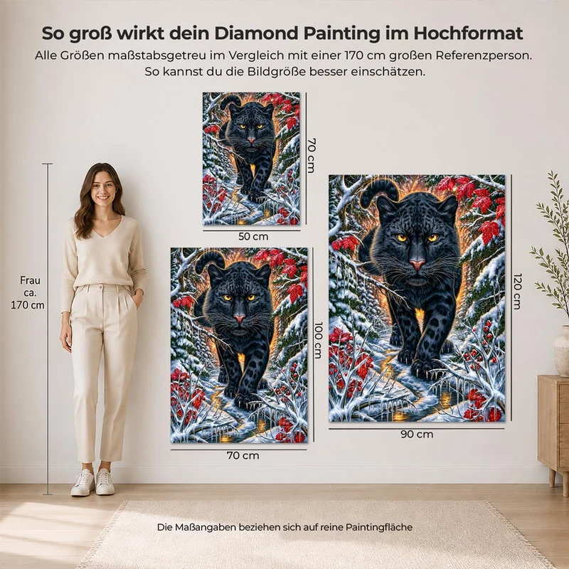 5D Diamond Painting – Nyro Wächter des Winterwaldes