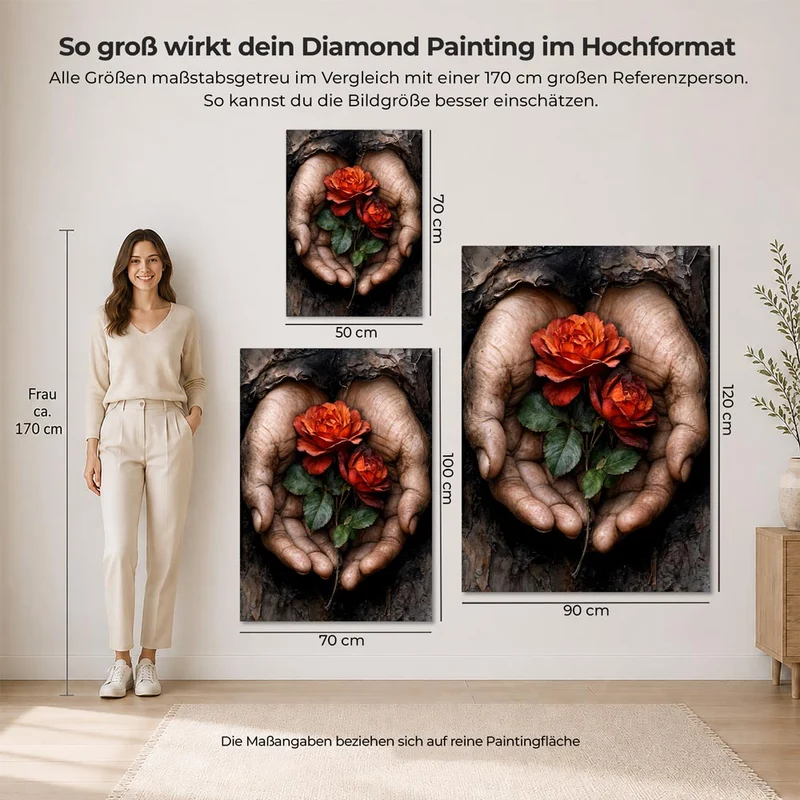 5D Diamond Painting – Rosen der Hoffnung