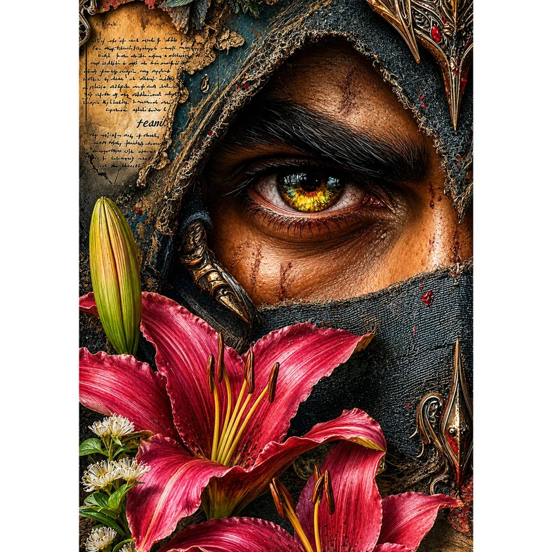 5D Diamond Painting – Mystischer Blick des Wächters
