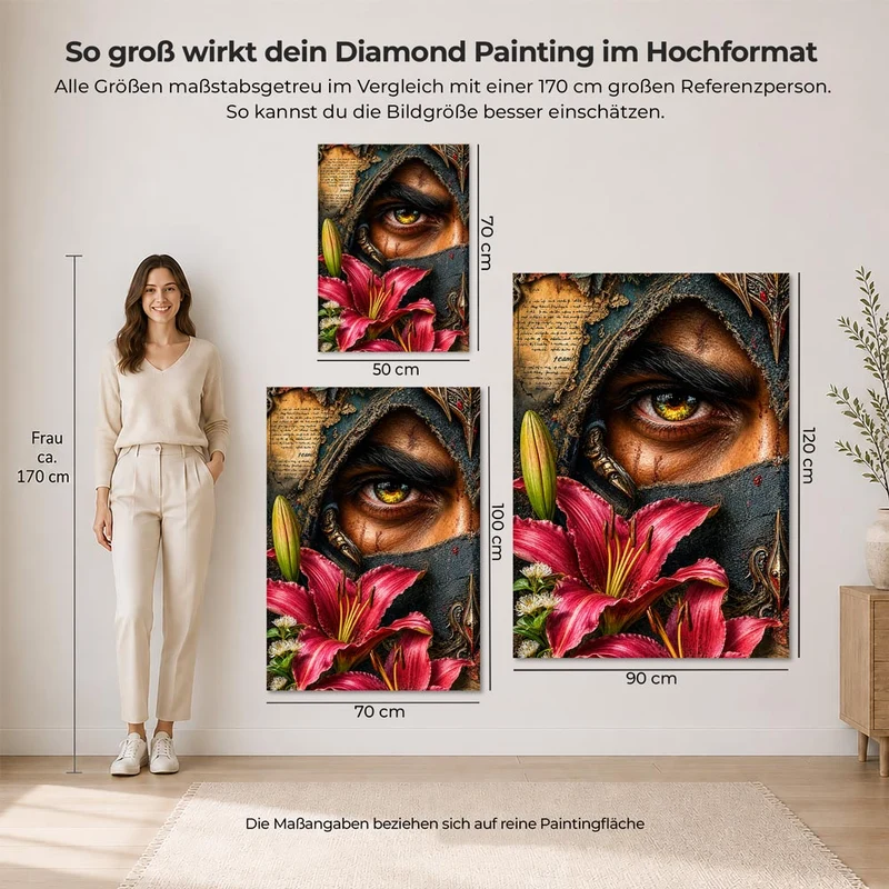 5D Diamond Painting – Mystischer Blick des Wächters