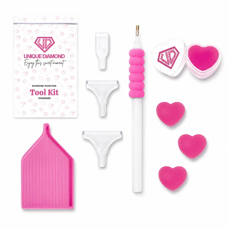 Diamond Painting Werkzeugset Standard – Pink