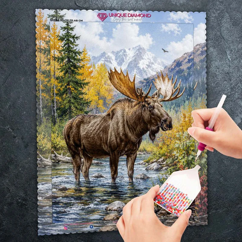 5D Diamond Painting – König der Bergtäler