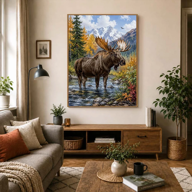 5D Diamond Painting – König der Bergtäler