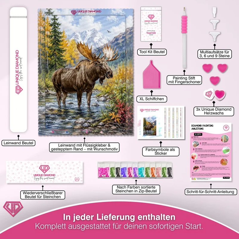 5D Diamond Painting – König der Bergtäler