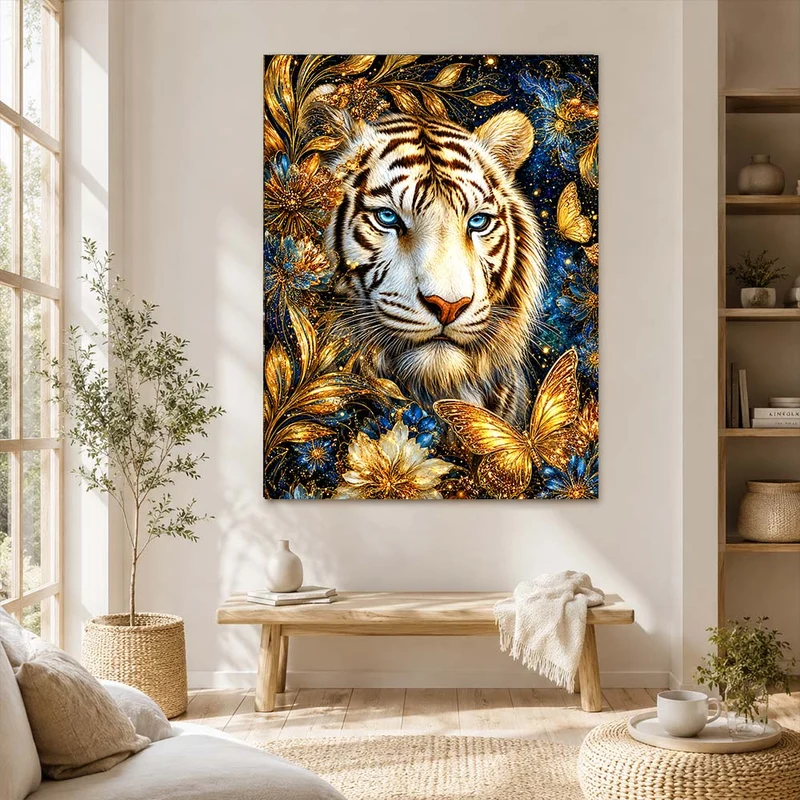 5D Diamond Painting – Aurora der Weißen Majestät