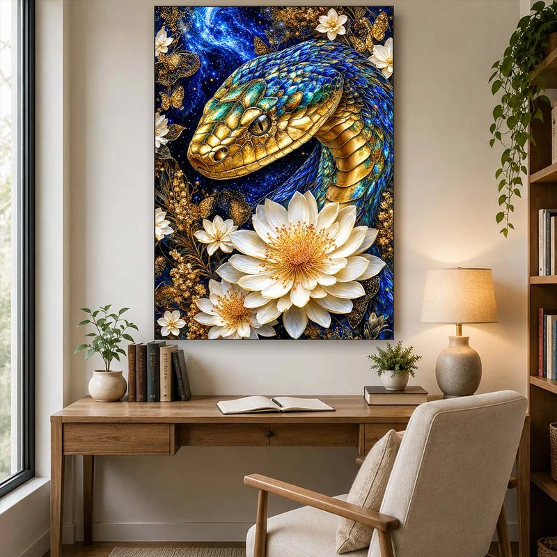 5D Diamond Painting – Kosmische Schuppenpoesie