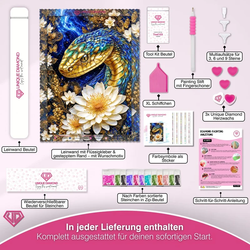 5D Diamond Painting – Kosmische Schuppenpoesie