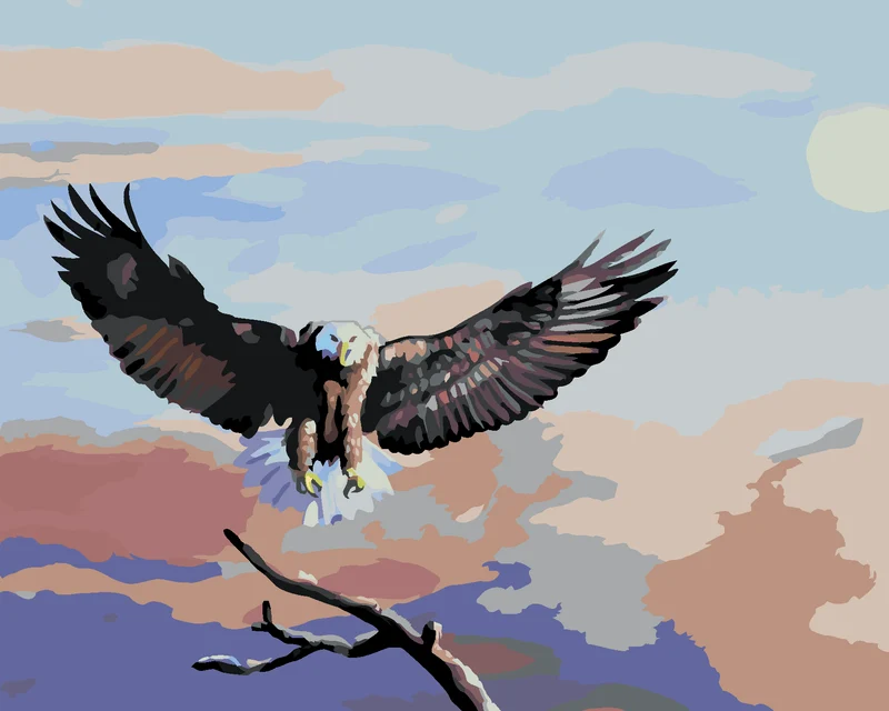 Diamond painting - LANDENDER ADLER (D. RUSTY RUST)