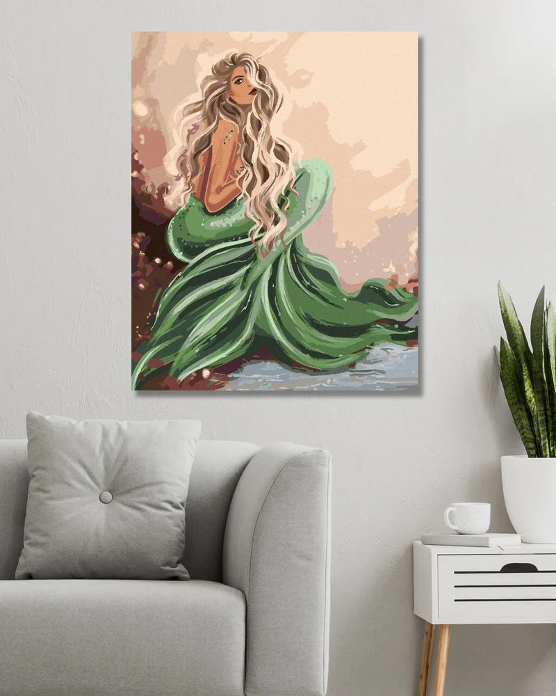 Diamond painting - WUNDERSCHÖNE MEERJUNGFRAU