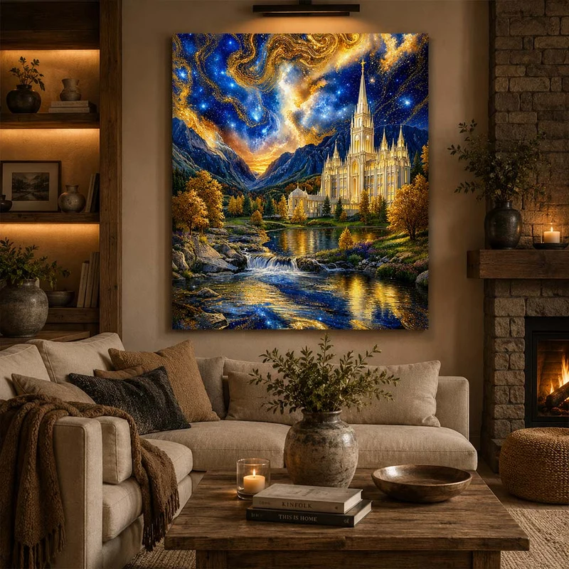 5D Diamond Painting – Himmlische Kathedrale der Ewigkeit